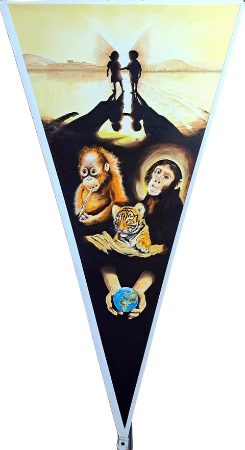 Panel 12: The Future is in Our Hands — artwork by Jeffrey Phillips, Heritage Life Horizons