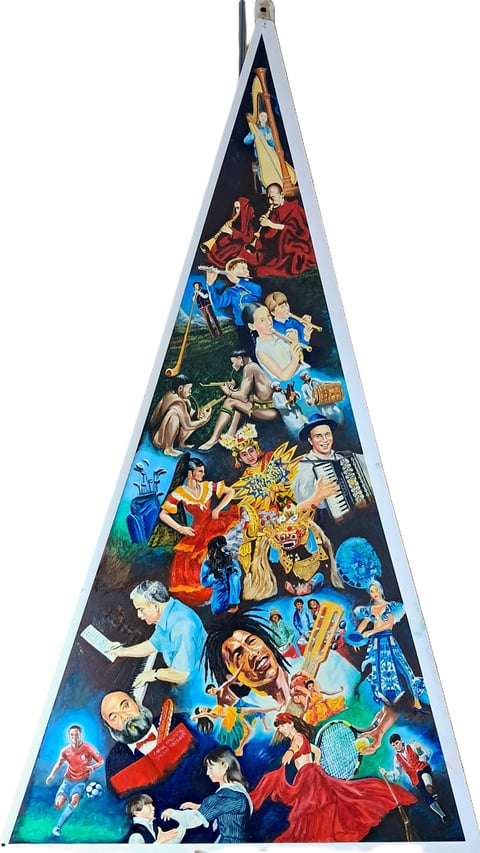 Panel 06: People & Cultures — artwork by Jeffrey Phillips, Heritage Life Horizons
